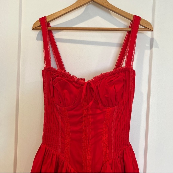 House of CB Pietra Cherry Corset Mini Dress - Picture 3 of 10